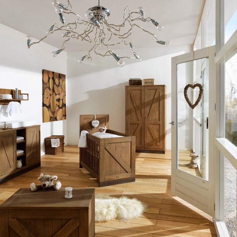 Blanco y madera para decorar el hogar y un espacio infantil