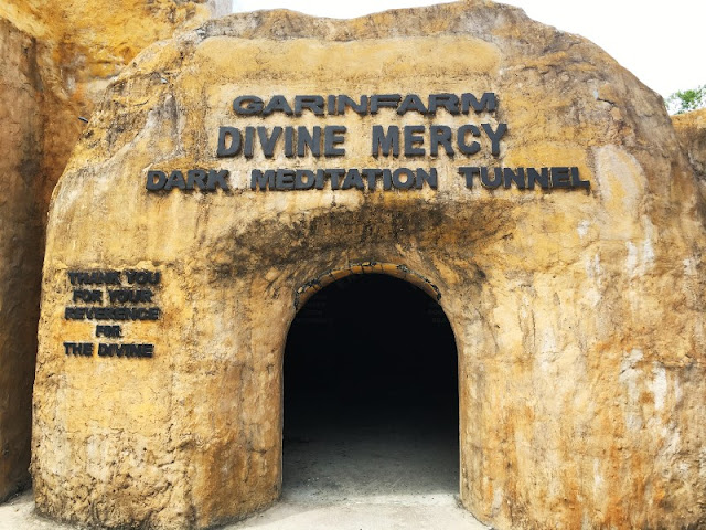Garinfarm Divine Mercy Dark Meditation Tunnel. You will pass by this dark tunnel before reaching the Heaven on Earth