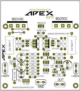 PCB Layout Power Amplifire APEX AX 11