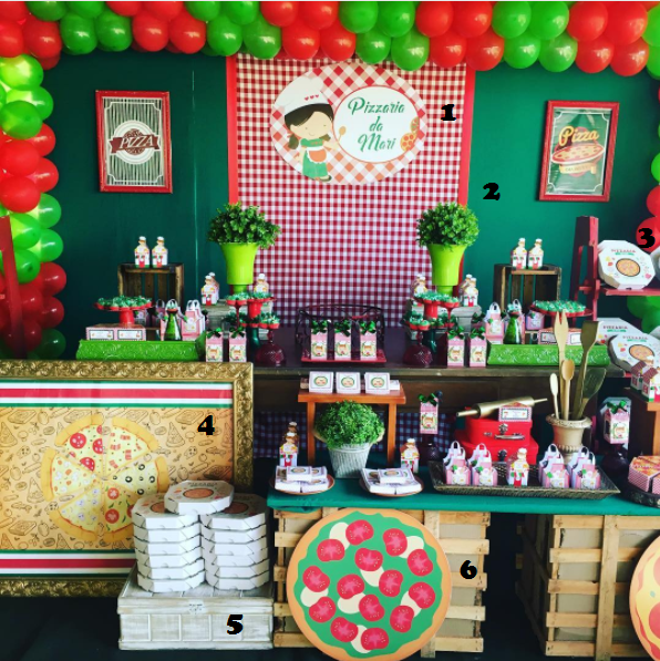 10 fiestas temáticas de pizza