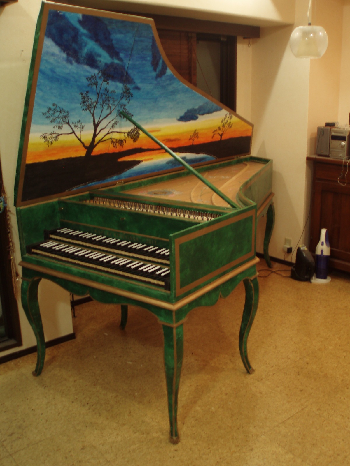 How to make a French Harpsichord: completed french double-manual