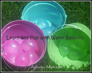 learn and play with water balloons