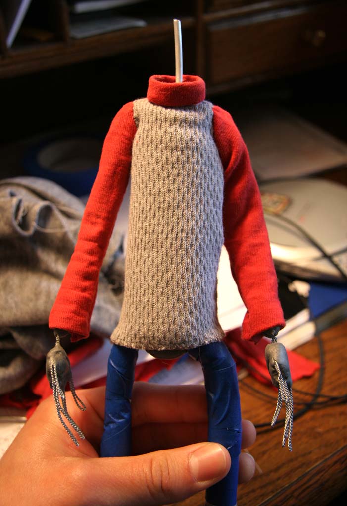The Hollow Boy Production Blog Puppet Fabrication (Built Up Method) and Clothing for Stop