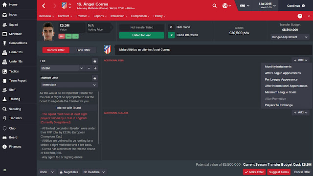 Save money on Football Manager