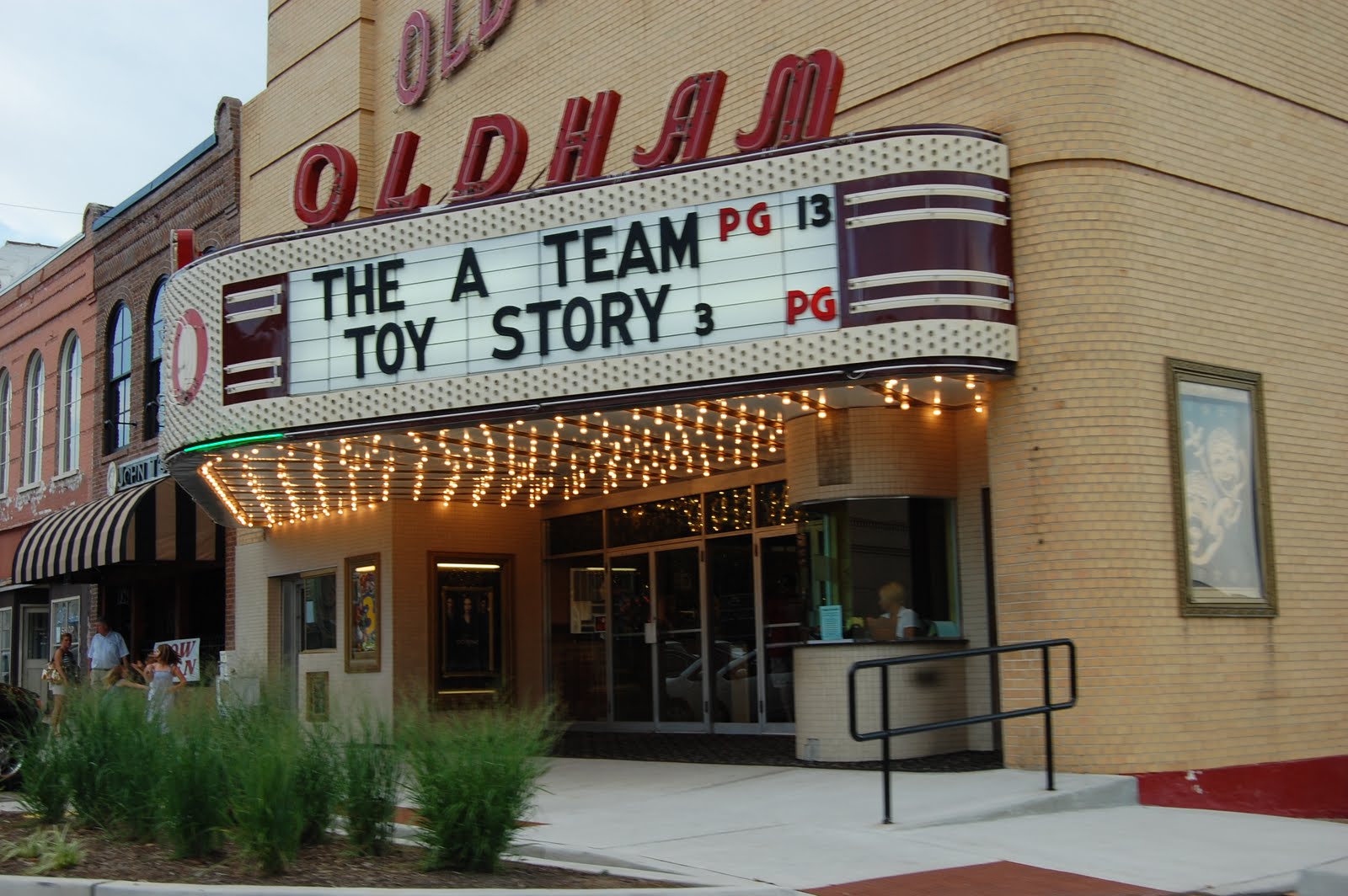 At the check out line