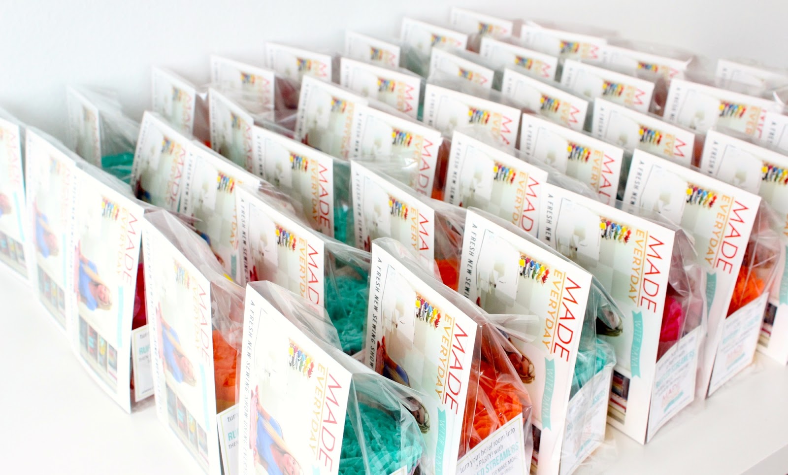 ruffled streamers gift bags MADE EVERYDAY