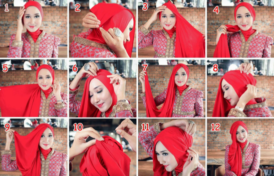 Cara Memakai Jilbab Pengantin Modern Yang Simple Sederhana Model Jilbab