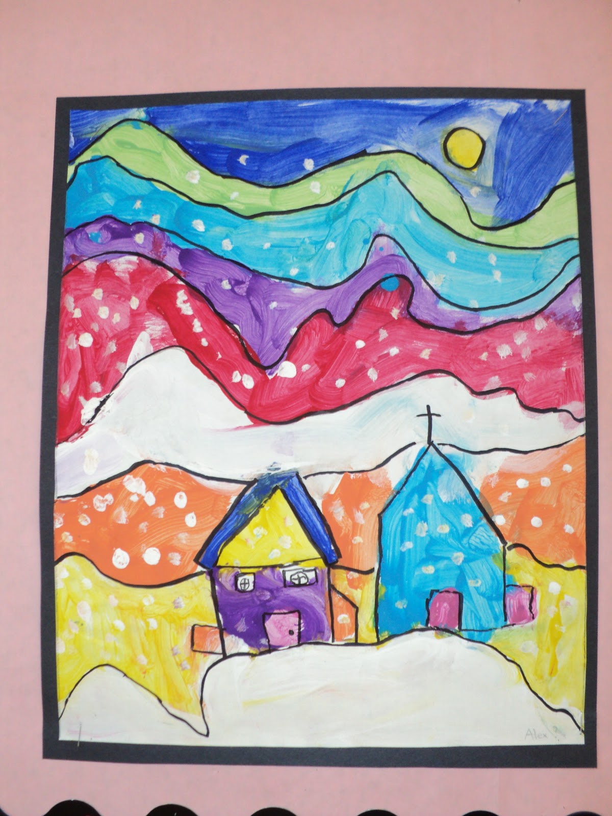 Line Art Grade 1 : Ted harrison paintings grade onederful