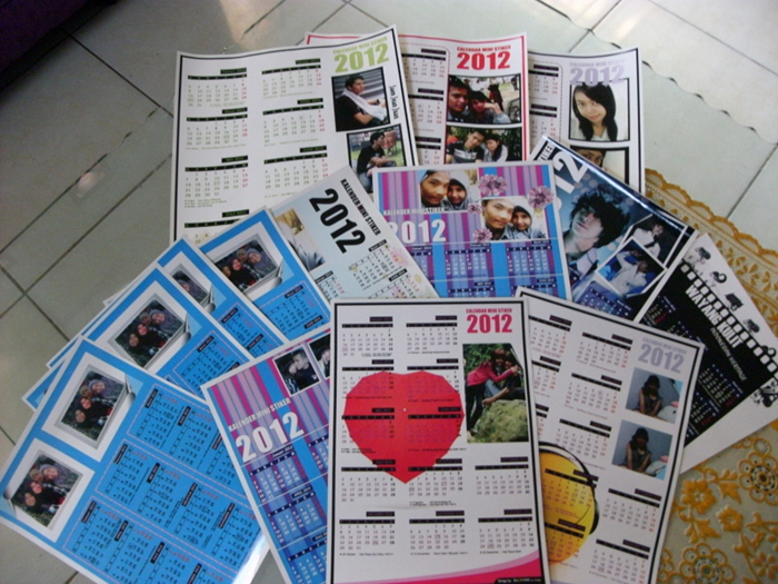 Cetak Kalender Satuan Murah Banget, Bebas Biaya Desain