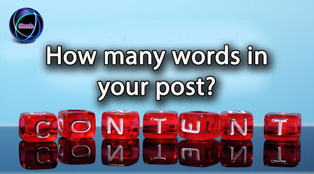 How many words in your post How many words in your post