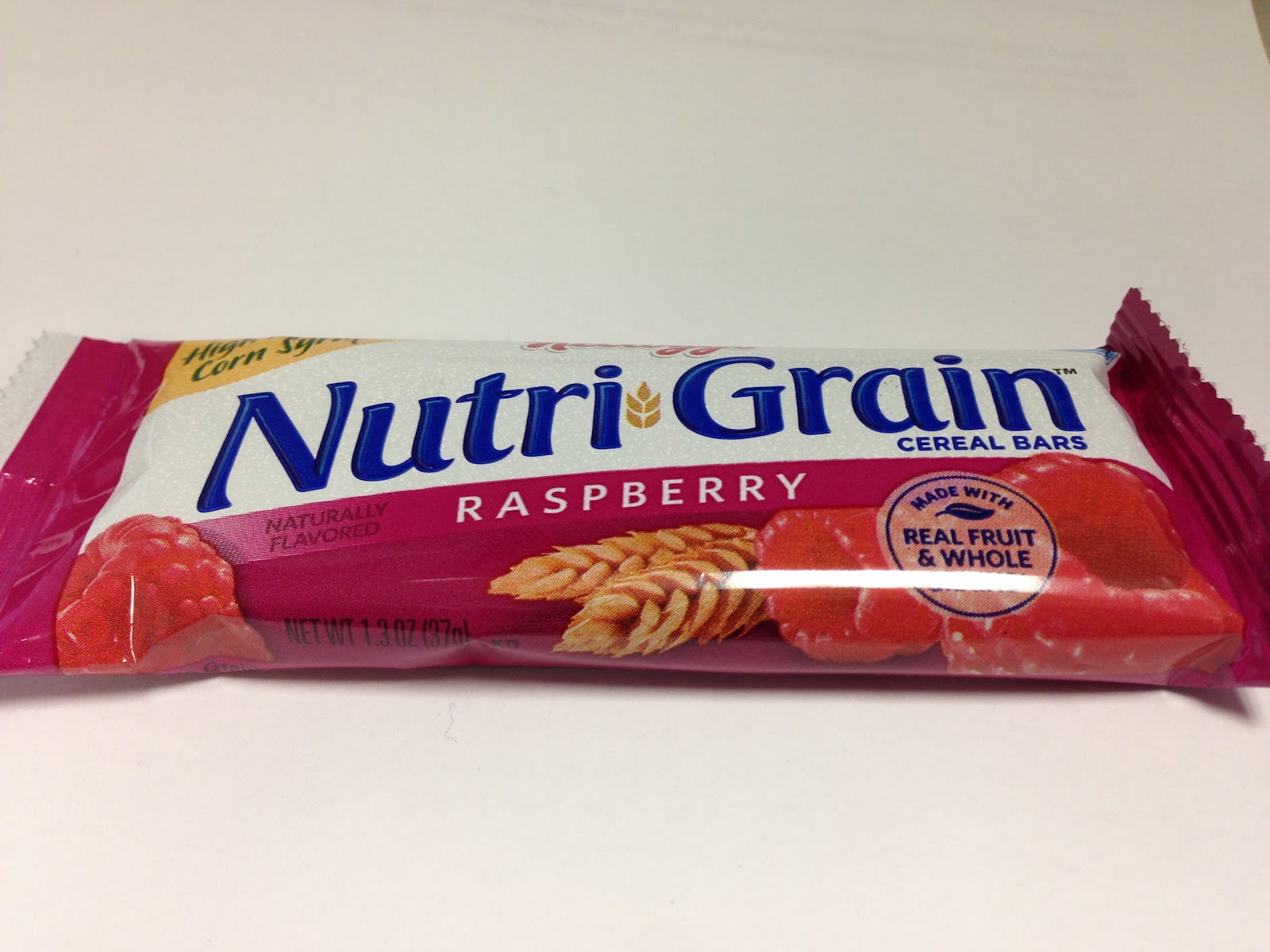 Crazy Food Dude Review Kellogg's NutriGrain Raspberry Cereal Bars