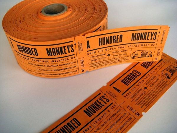 berbentuk gulungan tiket berbentuk gulungan tiket
