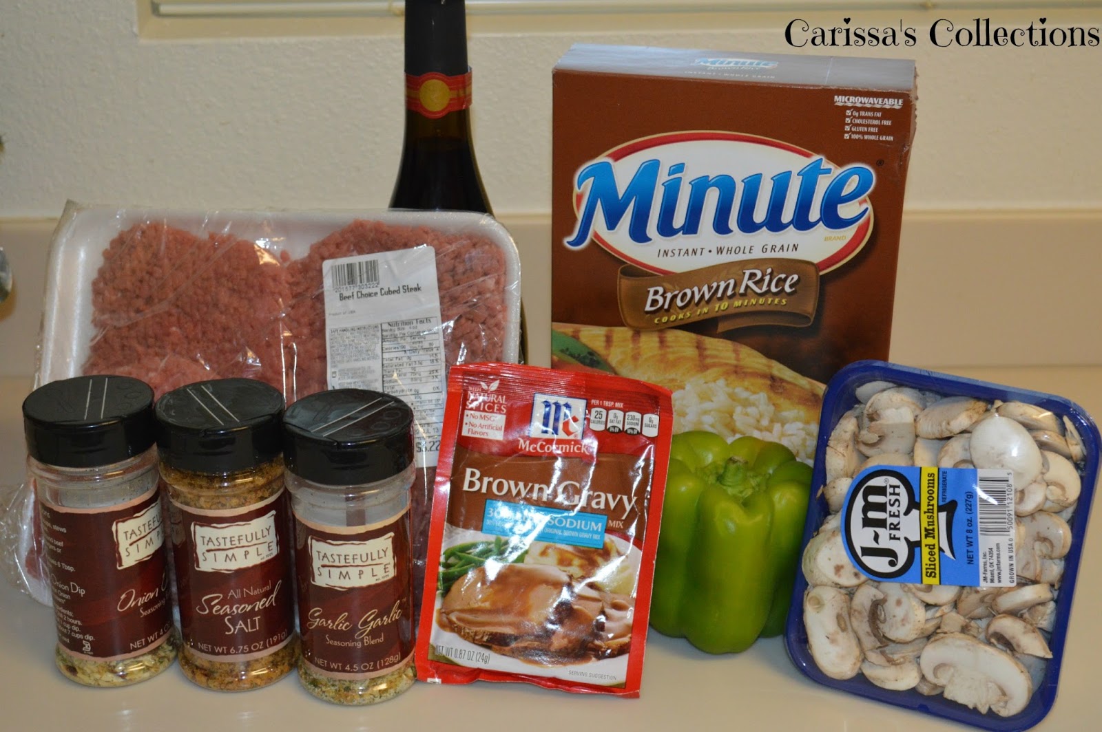 Carissa's Collections Cube Steak in Wine Sauce