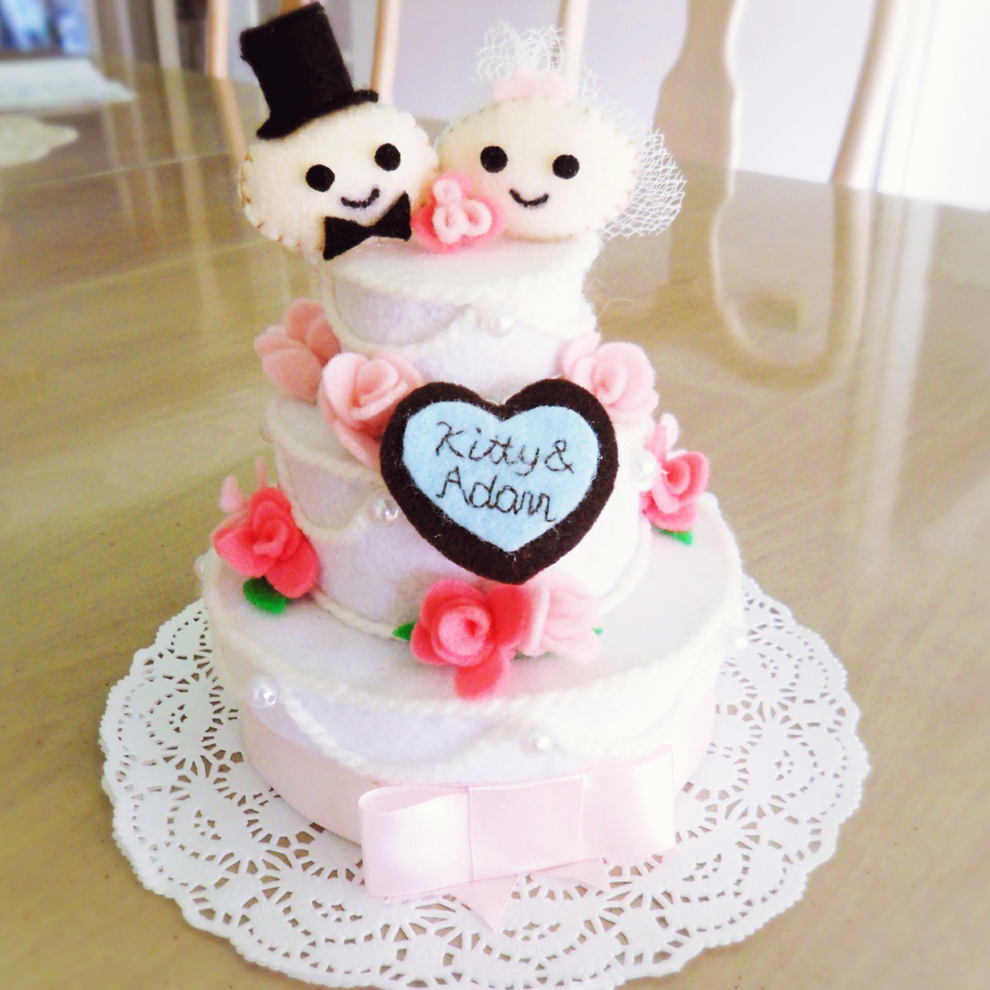 Wedding Cake Gift Box {tutorial}