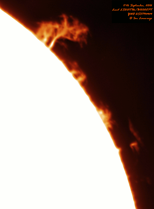 Monster Prominence 3.5 Hour Animation (Ha) Solar Prominence Animation