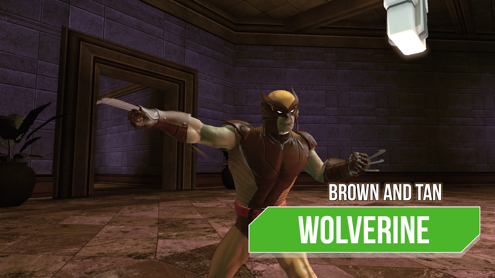 Marvel Universe Online Wolverine Brown And Tan
