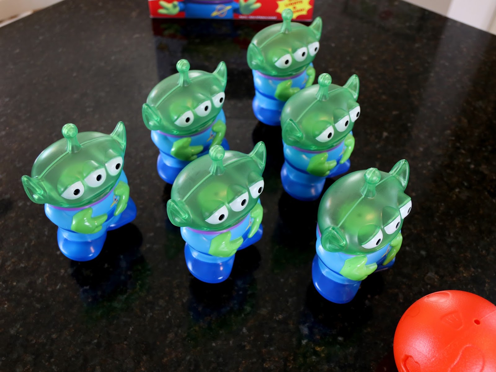 Dan the Pixar Fan Toy Story Little Green Men Bowling Set—Lights & Sound!