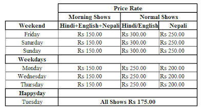 I Cinema Ticket Price