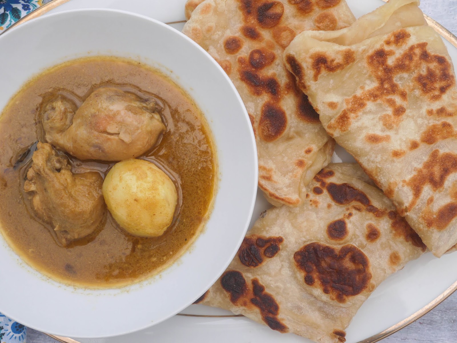 This Muslim Girl Bakes Malaysian Chicken Curry with Roti Canai.