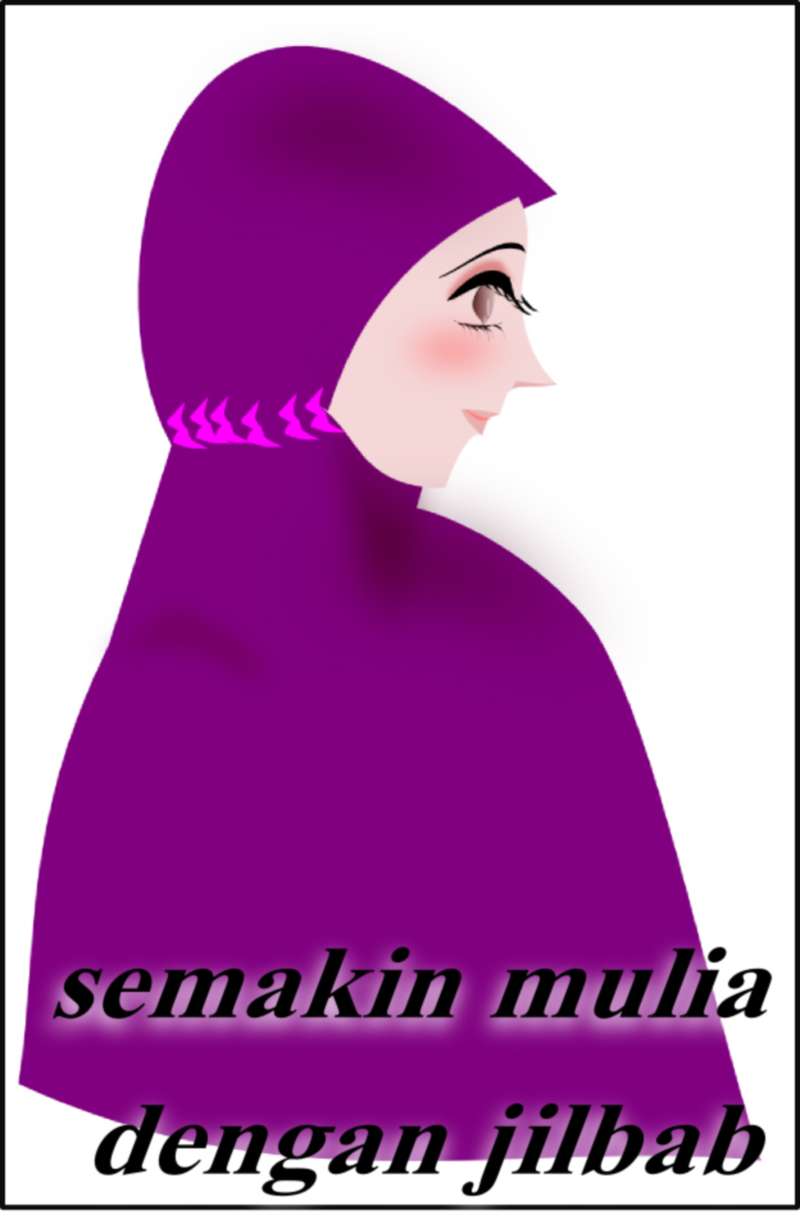 22 Gambar Kartun Wanita Muslimah Anak Cemerlang