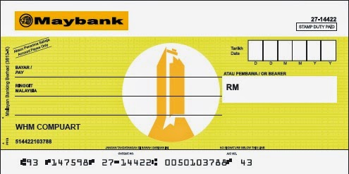Mockup Cheque Maybank Template | Download Free and Premium PSD Mockup