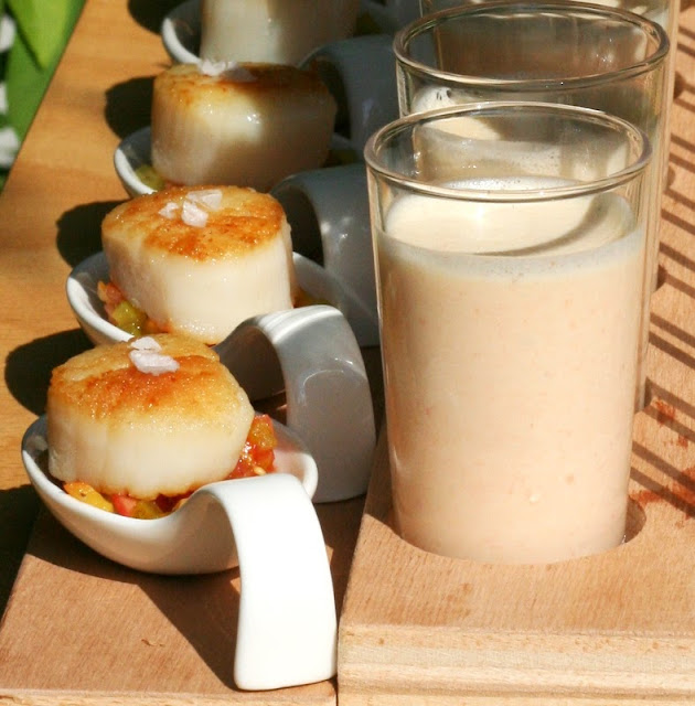 bushcooks kitchen: Zitronengras-Chili-Panna-Cotta und Jakobsmuschel auf ...