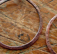 Copper Halo Earrings