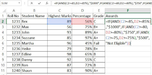 Advance Excel - Logical Function - Tactical Process Automation