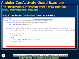 Sql server, .net and c# video tutorial: Angular canactivate guard ...