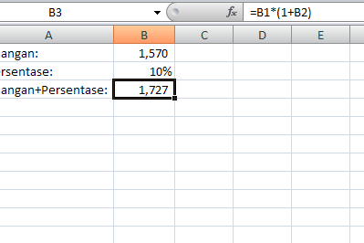 Cara Menghitung Pengurangan Persen Di Excel