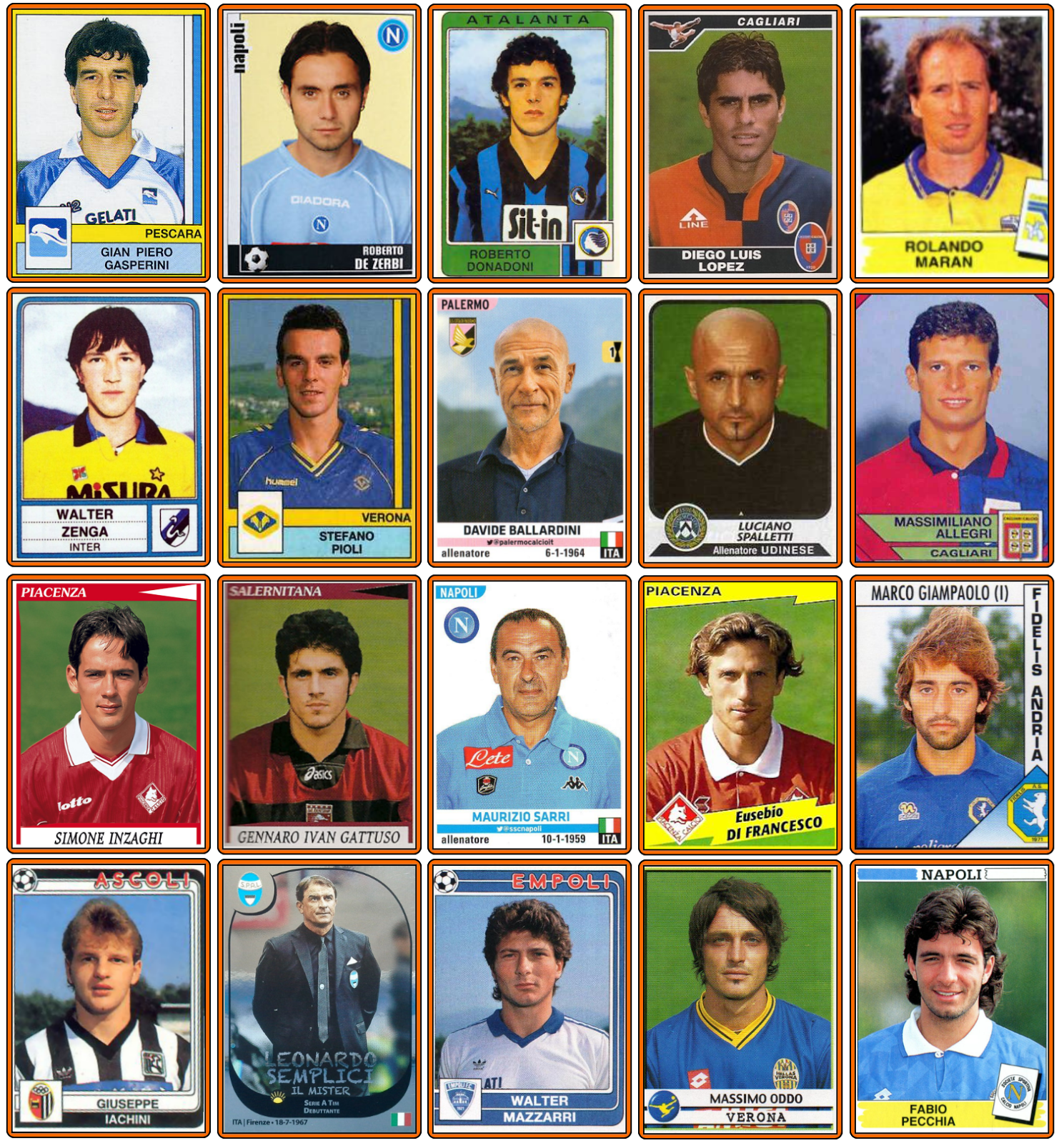 Old School Panini 201718 Serie A Managers