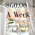 $60.00 A Week Challenge:  October 19, 2015 Weekly Food Cost