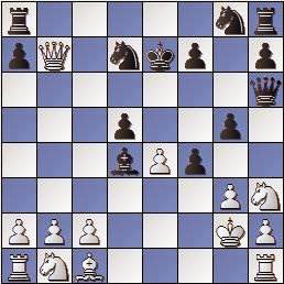 Partida de ajedrez Colomer vs Vivas Font, I Torneo Romántico 1947, posición después de 13…Cd7