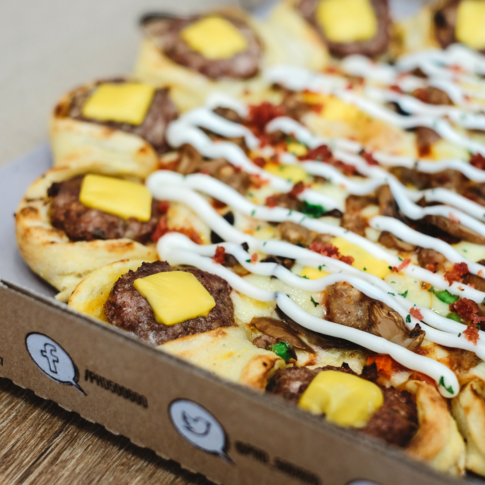 THE REAL CHEESEBURGER PIZZA BY PHD eatandtreats Indonesian Food and