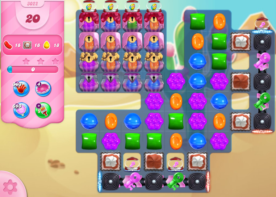Candy Crush Saga level 3022 Candy Crush Saga level 3022