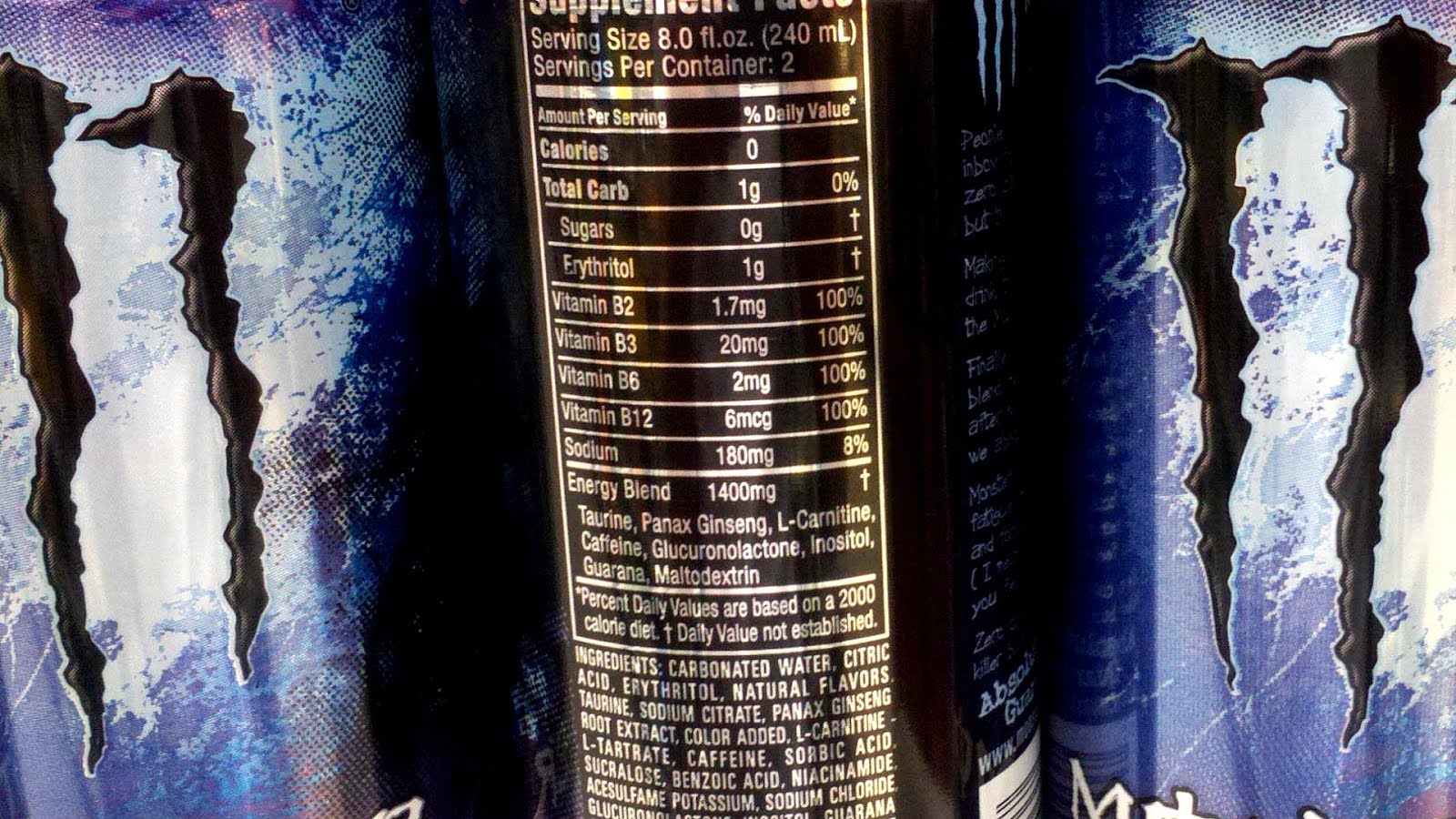 Rockstar Energy Drink Nutrition Facts Energy Choices