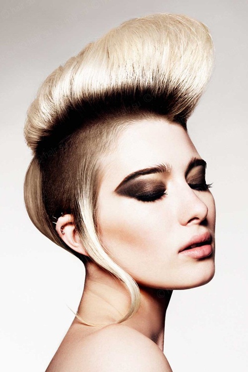 13 Amazing Blonde Mohawk Hairstyle for Women