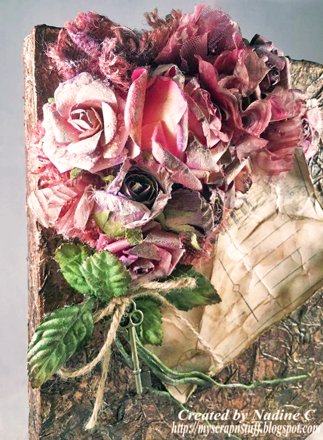 Mixed Media Paper Mache Purse Box with Canvas Corp Brands Nadine Carlier