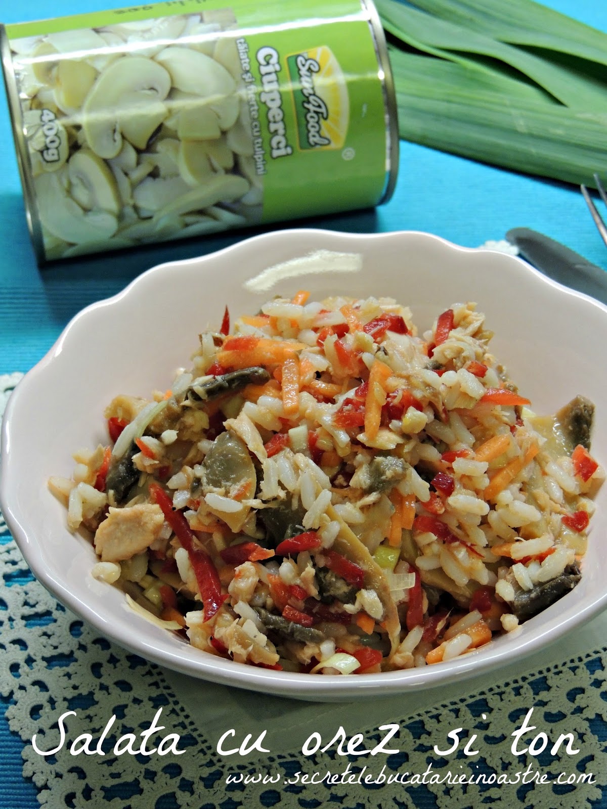 SALATA CU OREZ SI TON - reteta portugheza