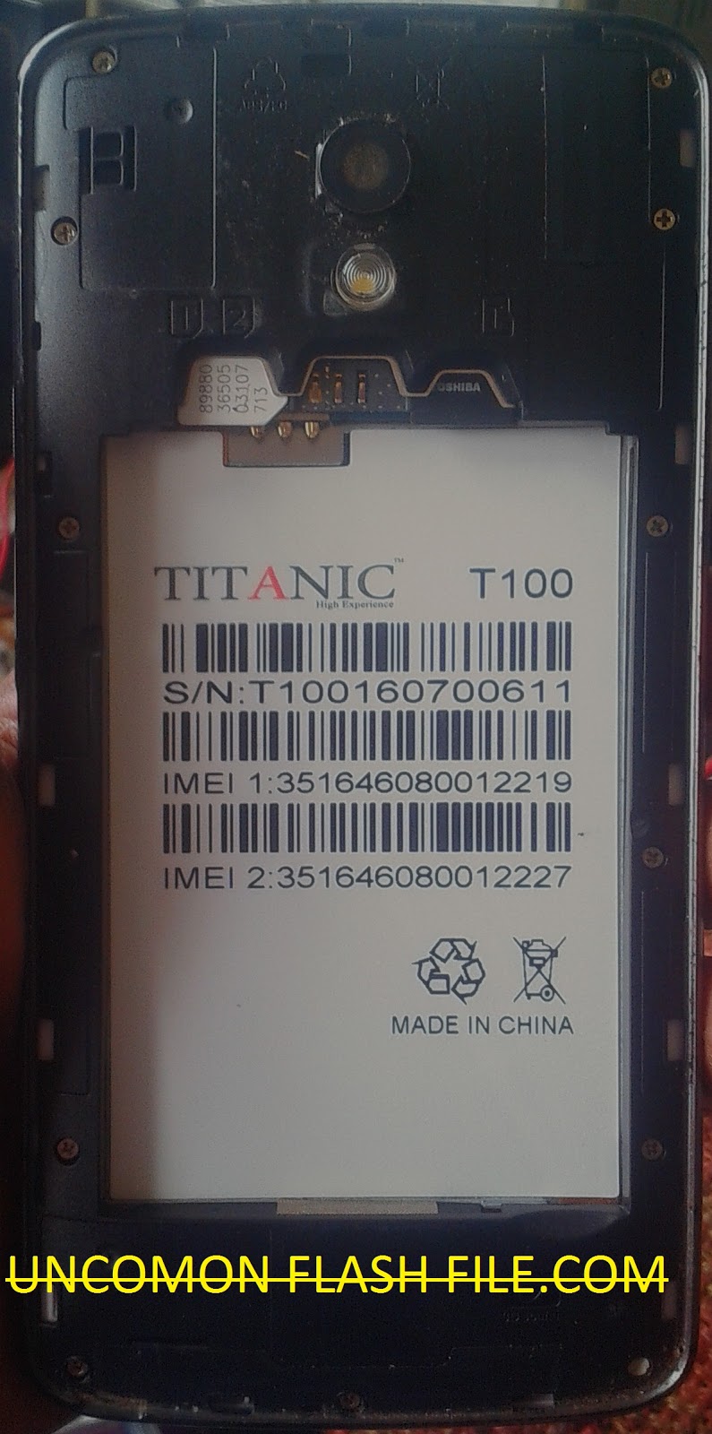 FLASH Titanic T100 Official Firmware