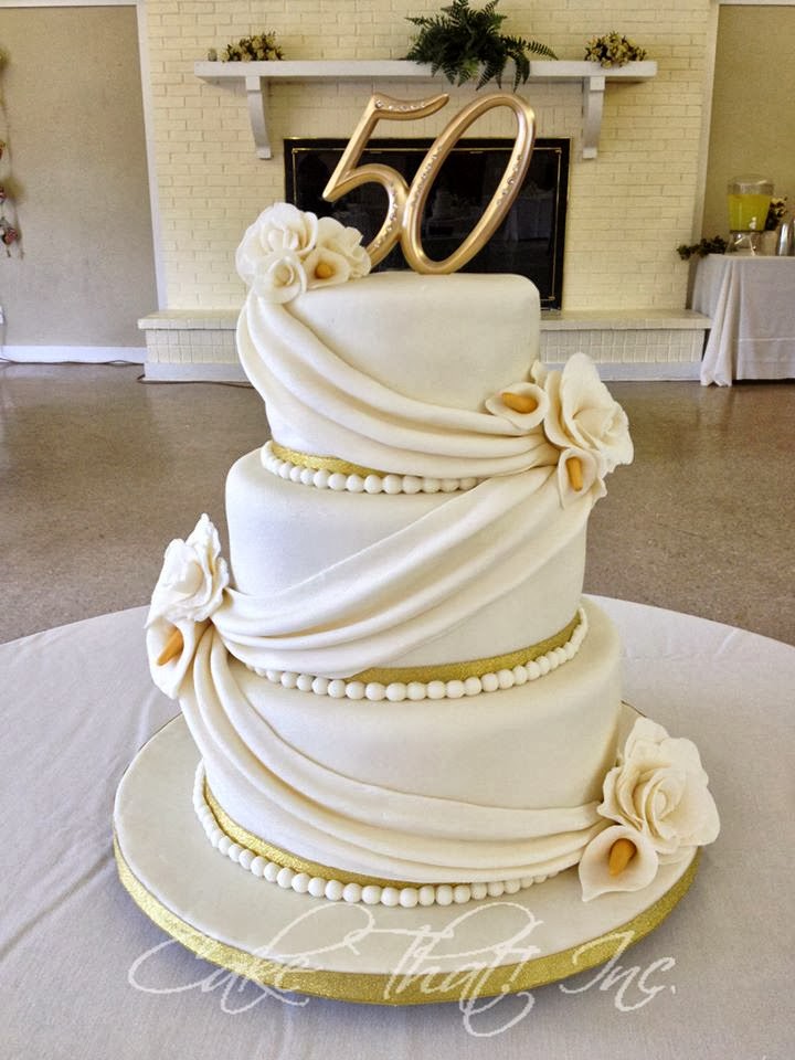 35+ Charming Style Wedding Cake For 50