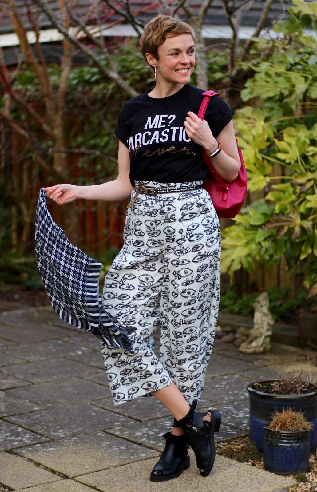 Sarcasm is the lowest form of wit! | Slogan Tee & Culottes | Fake Fabulous