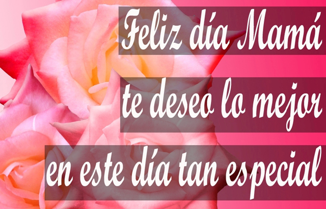 Feliz día Mamá te deseo lo mejor en este día tan especial Feliz día Mamá te deseo lo mejor en este día tan especial