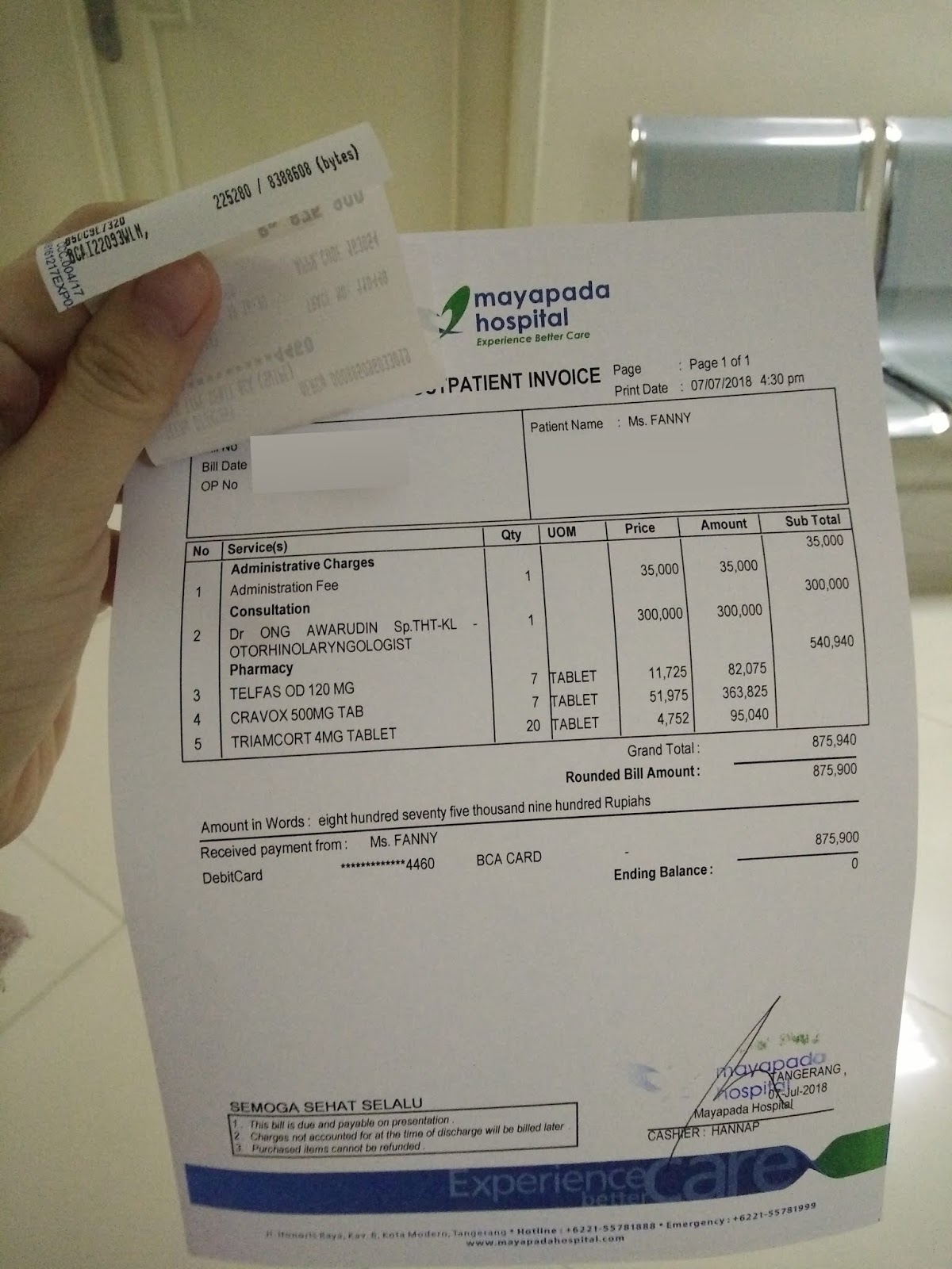 FANNY s room Hahaha gw gak henti hentinya ketawa deh sama dia tuh jadi kangen eh Total biaya gw berobat hari ini