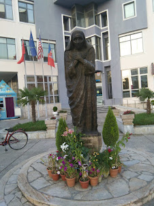 Statue of Mother Teresa in Shkoder in Albania.