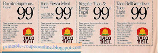 Free Printable Taco Bell Coupons Free Printable Taco Bell Coupons