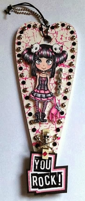 Molly Rules Stamp Set by Visible Image grungy teenage character stamp - barbed wire - skulls - hearts - visible image