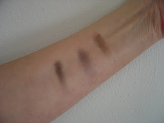 Hard Candy Cosmetics Review and BIG 10 Product Haul ($65) Giveaway!--Ends January 16, 2013 three eye shadow swatches.jpeg