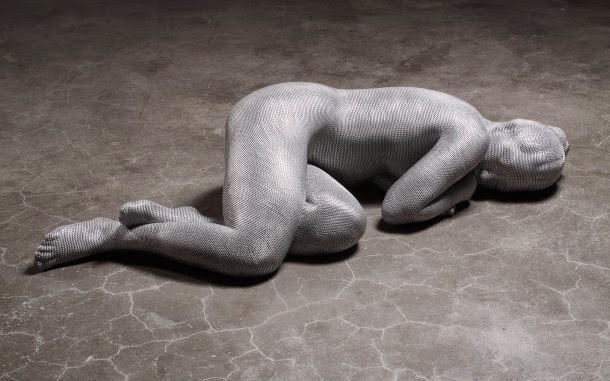 Seungmo Park esculturas feitas de arame corpos nus NSFW