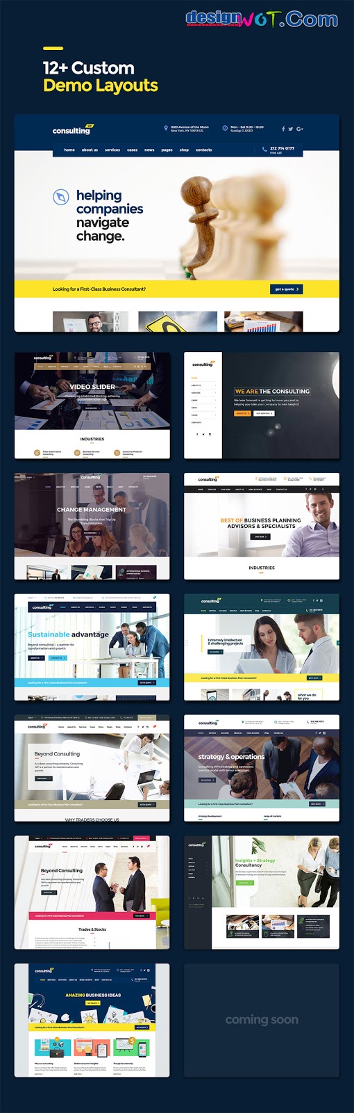 Consulting - Business, Finance WordPress Theme